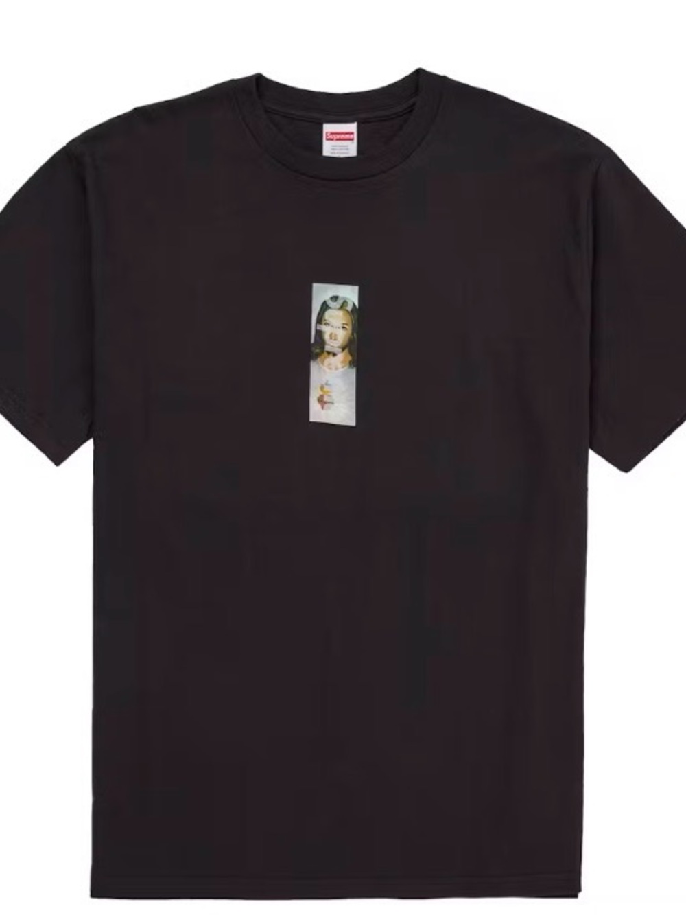 Supreme Black Graphic Prayer Jesus Box Logo Tee RARE